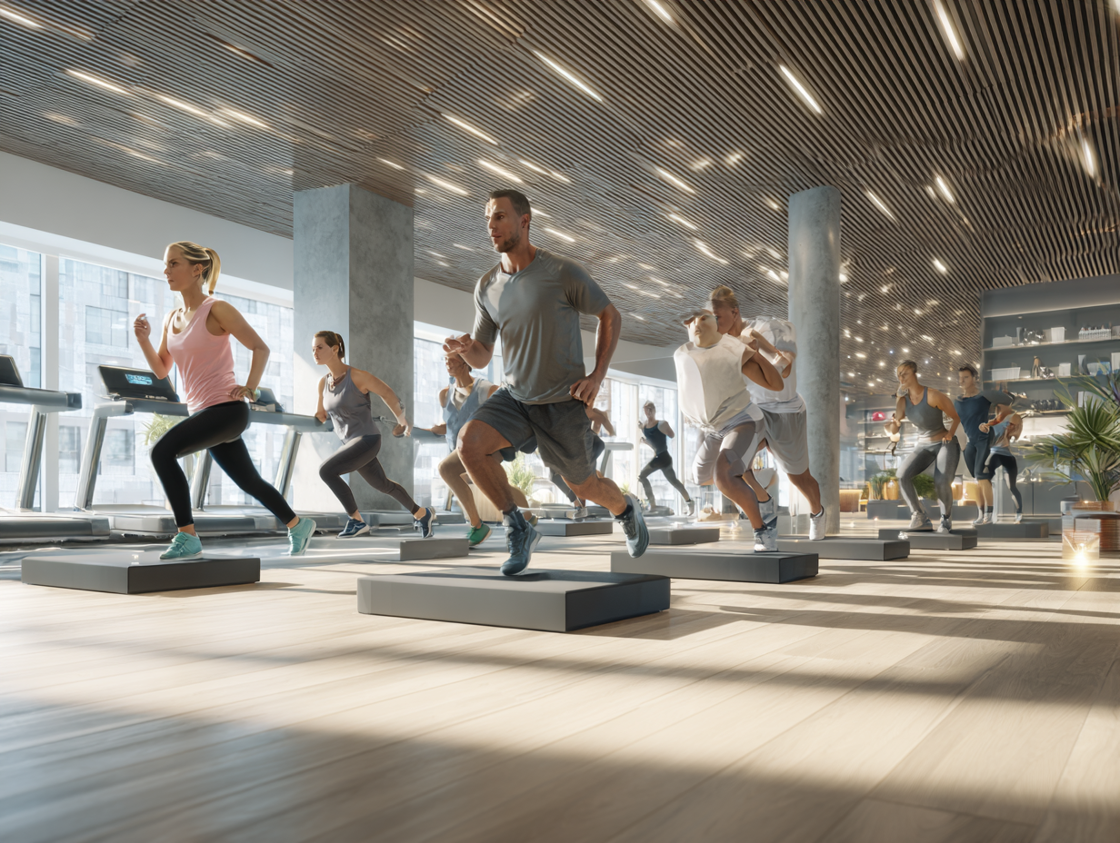 Trenérka vysvětluje cvičení klientce